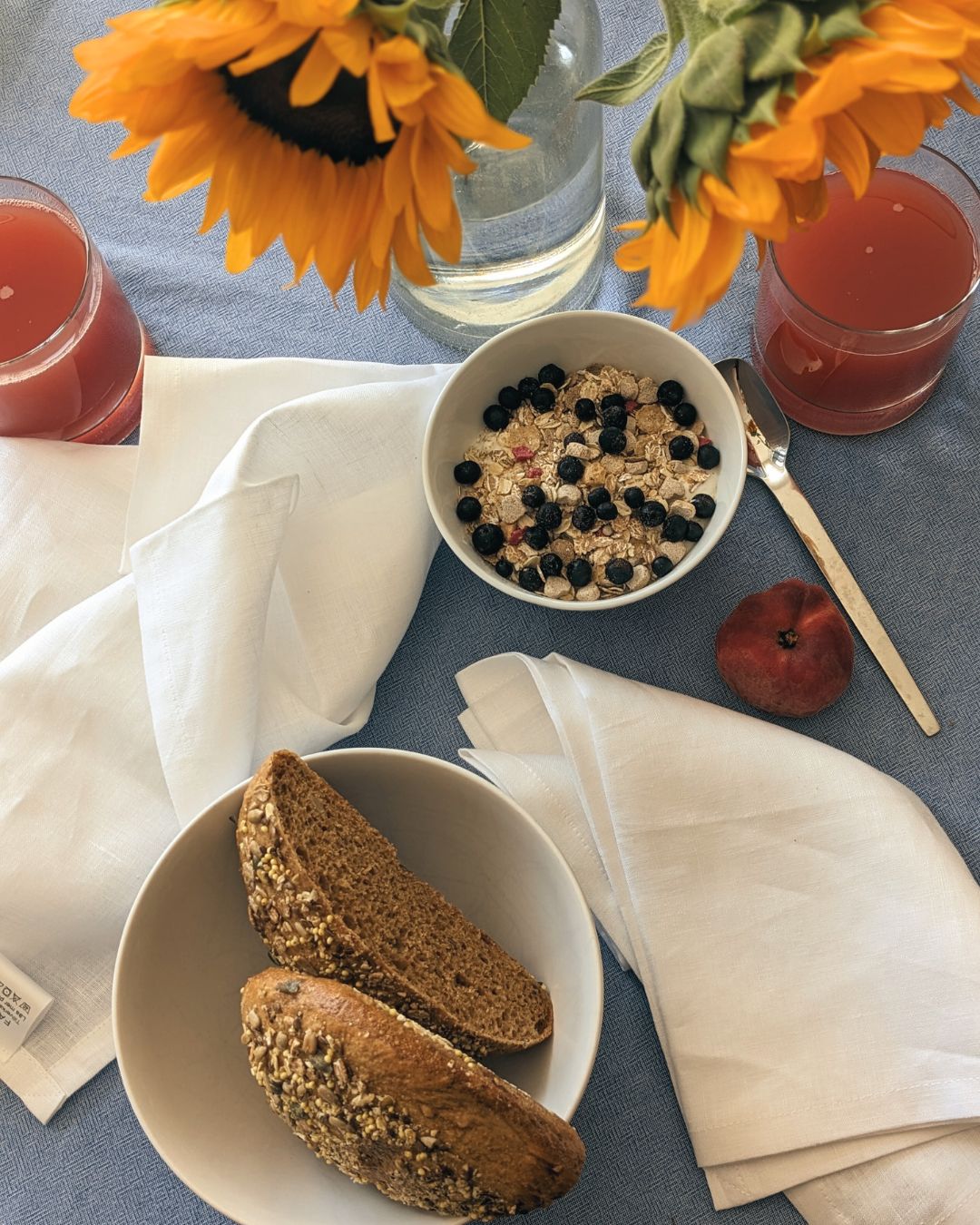 Linen napkins Clouds