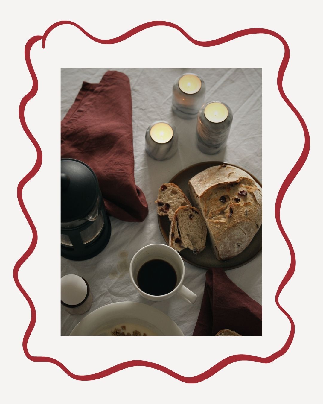 Linen napkins Chestnut