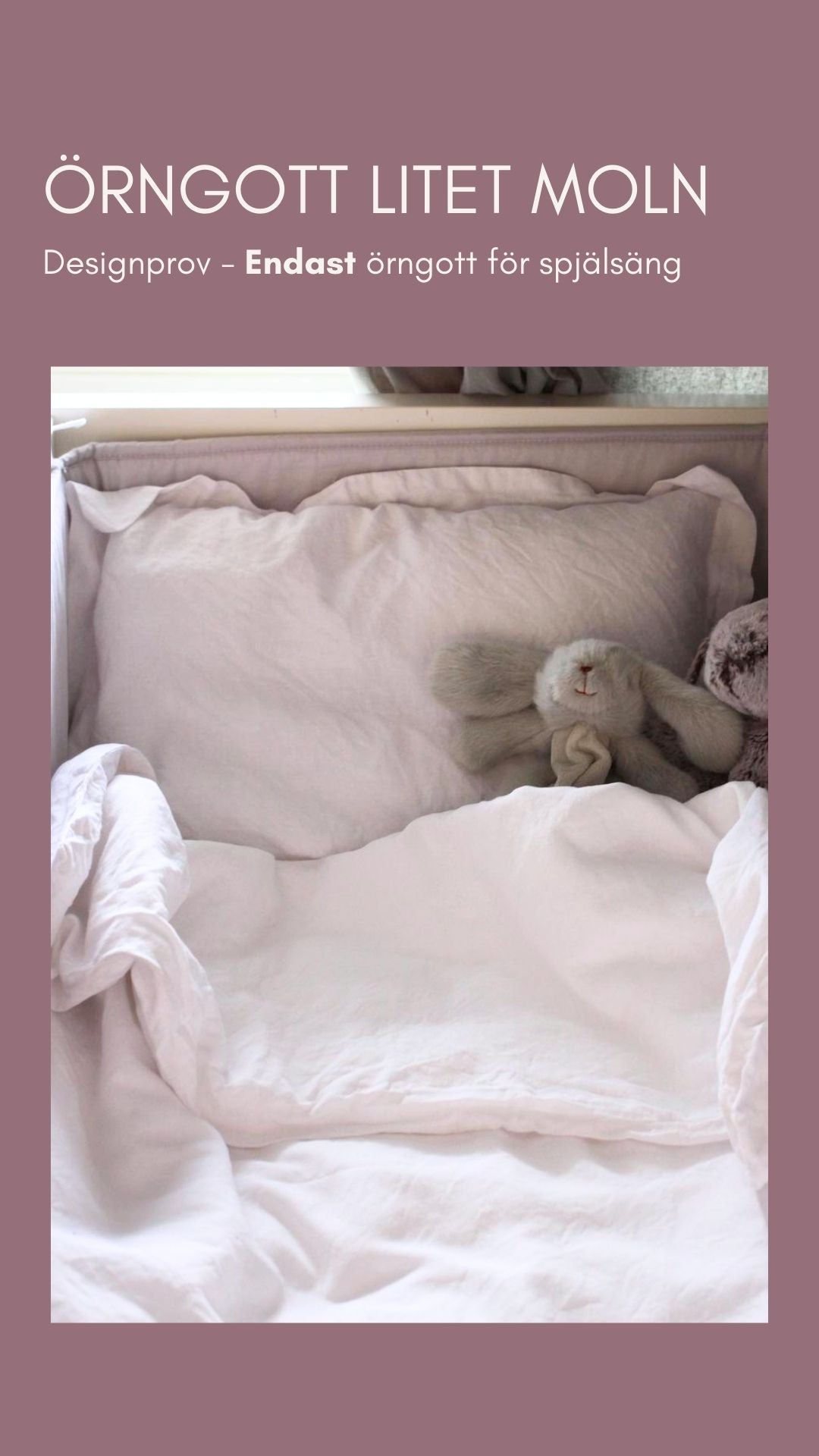 SAMPLE - Pillowcase for crib Cloud