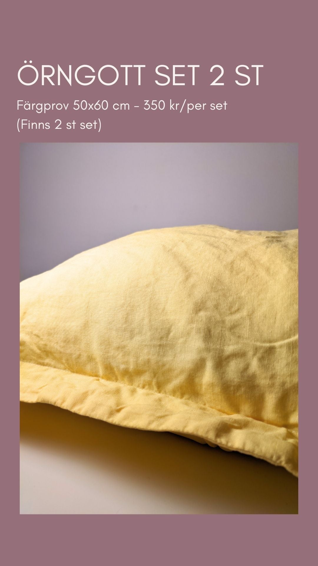 SAMPLE - Pillowcase Gullviva 2 pcs