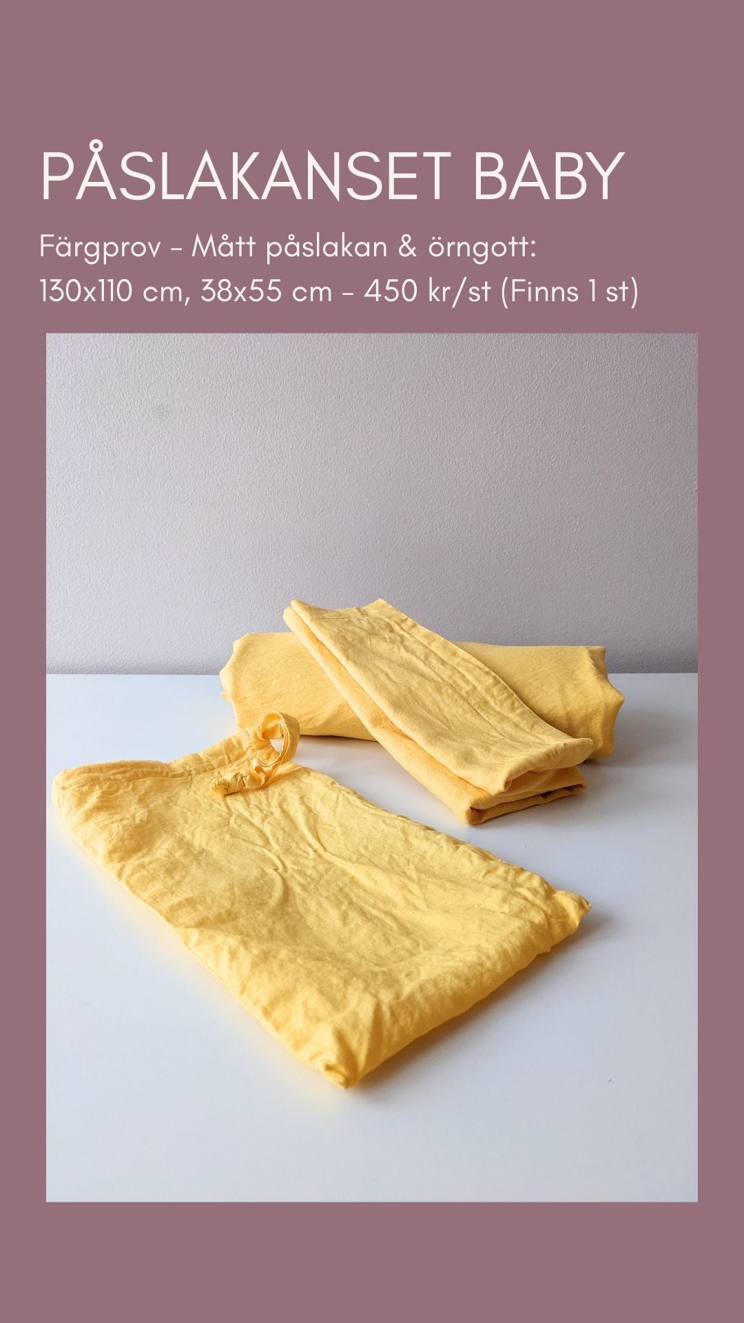 SAMPLE - Duvet cover set for crib Gullviva 130x110 cm