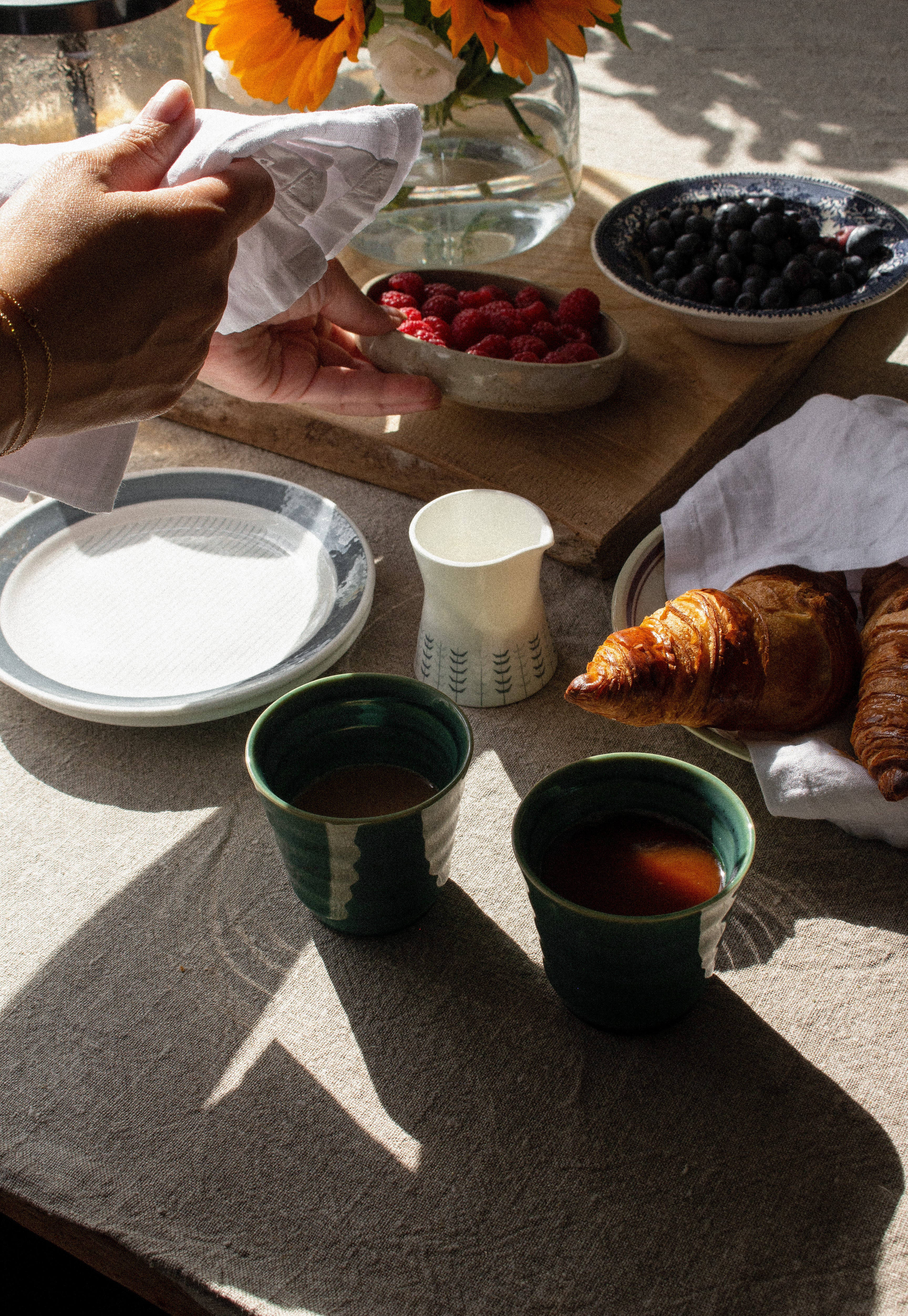 Linen napkins Clouds